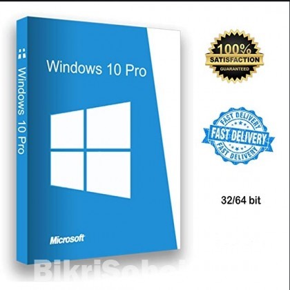 Windows 10 Pro- Genuine License Key 32/64-bit